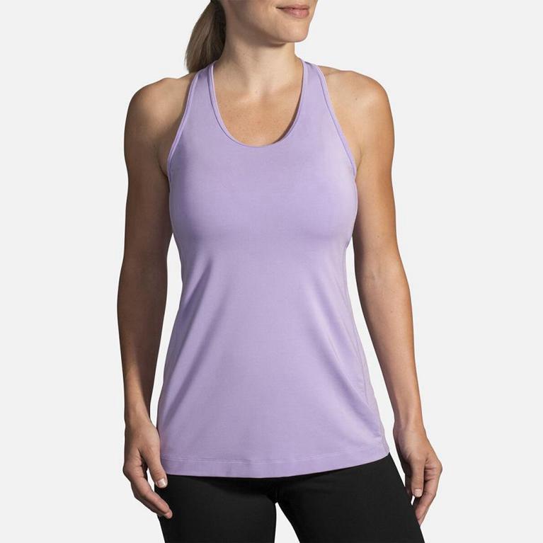 Brooks PICK-UP Running Tank Top Womens Outlet - Pink (BFY261830)